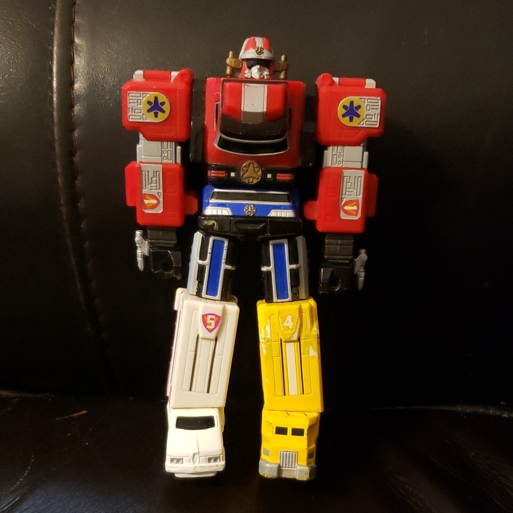 Power Ranger Megazord Red, Blue, Yellow Action Figure 1999